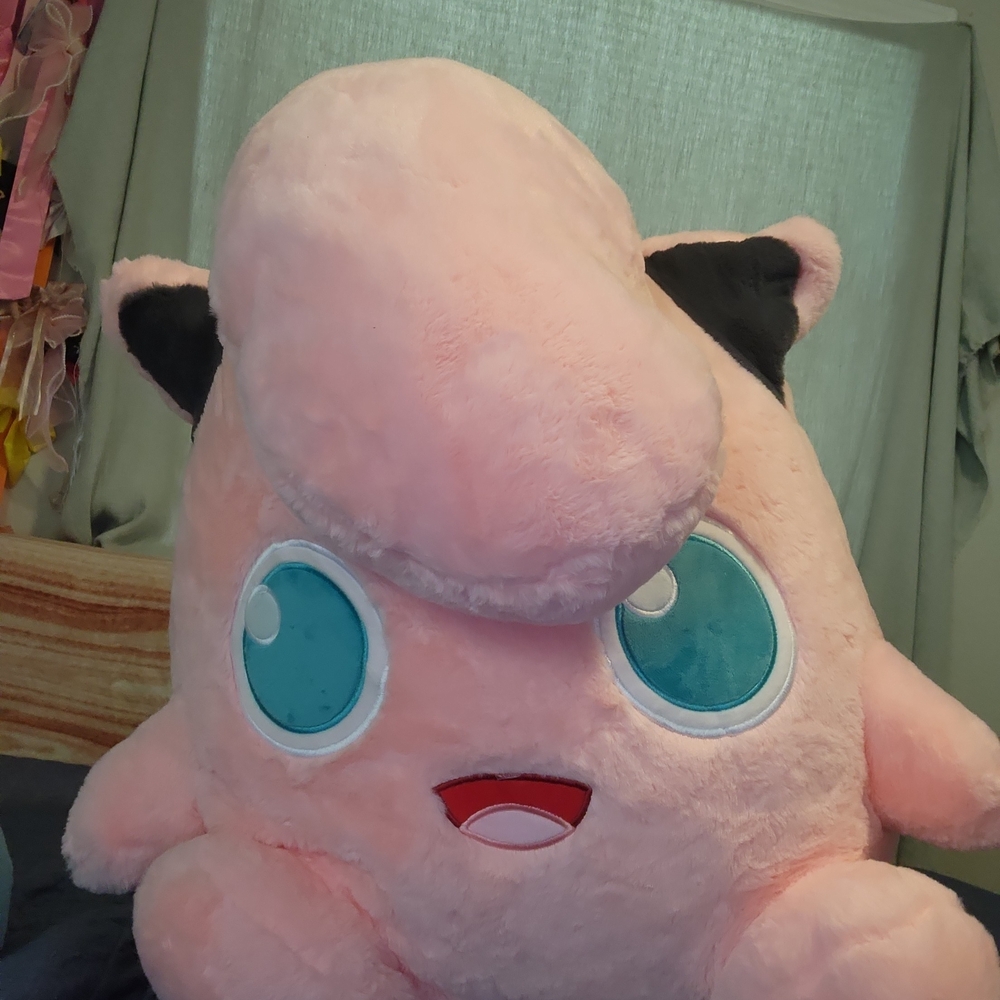 Pokemon Jigglypuff Plush - Pink and Blue